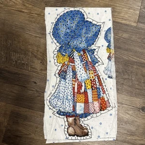 Vintage Holly Hobbie Blue Bonnet Doll Cut & Sew Fabric Panel American Greetings - Picture 1 of 5