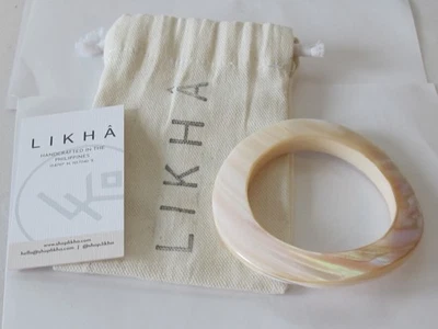 全新 Mother of Pearl 奶油白壳纯色手镯手链 LIKHA 菲律宾 — 第 1/4 张图片