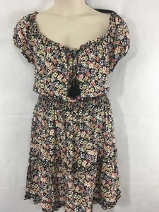 NEU! J for JUSTIFY Damen Plus Kurzarm Stretch Taille Kleid Größe 3X Blumenmuster - Bild 1 von 11