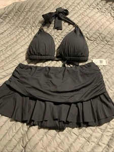 lauren ralph lauren Ladies 2 Piece Swim Suit Set Skirt Bottom/top Size 14 - Picture 1 of 8