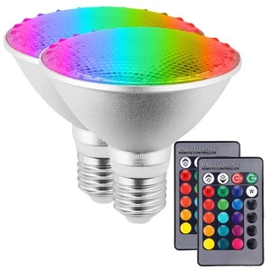 30W PAR30 RGB LED Flood Light Outdoor, Dimmable Color Changing LED Bulbs with... - Picture 1 of 6
