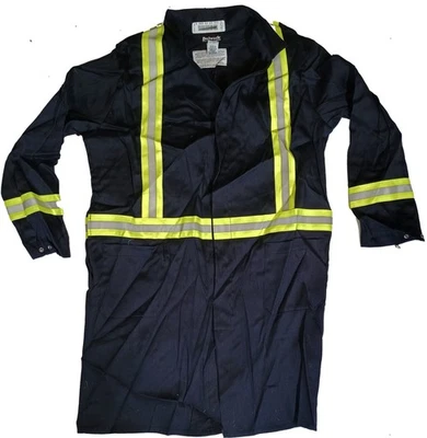 Abrigo de laboratorio Bulwark EXCEL FR para hombre medio azul claro resistente al fuego CAT 1 ropa de trabajo Foto 1 de 3