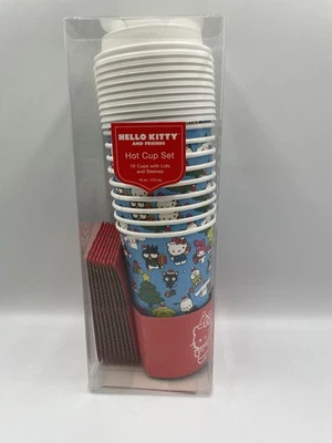 Hello Kitty & Friends Christmas Travel Disposable Coffee Cups W/ Lids & Sleeves - Image 1 of 4