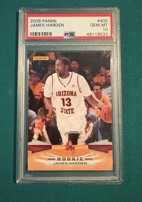 Tarjeta de novato Panini #400 James Harden 2009 RC PSA 10 GEM MT Thunder Foto 1 de 2