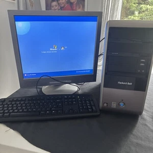 Monitor, Computer & Tastatur aufgebaut - Packard Bell Computer - sehr guter Zustand - funktionstüchtig - Bild 1 von 10