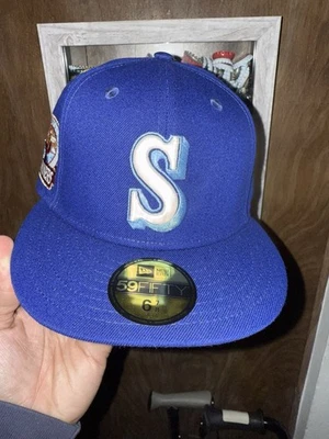 Exclusivo New Era, Slauson Rerock Seattle Mariners, sombrero ajustado, talla 6 7/8, NUEVO Foto 1 de 4