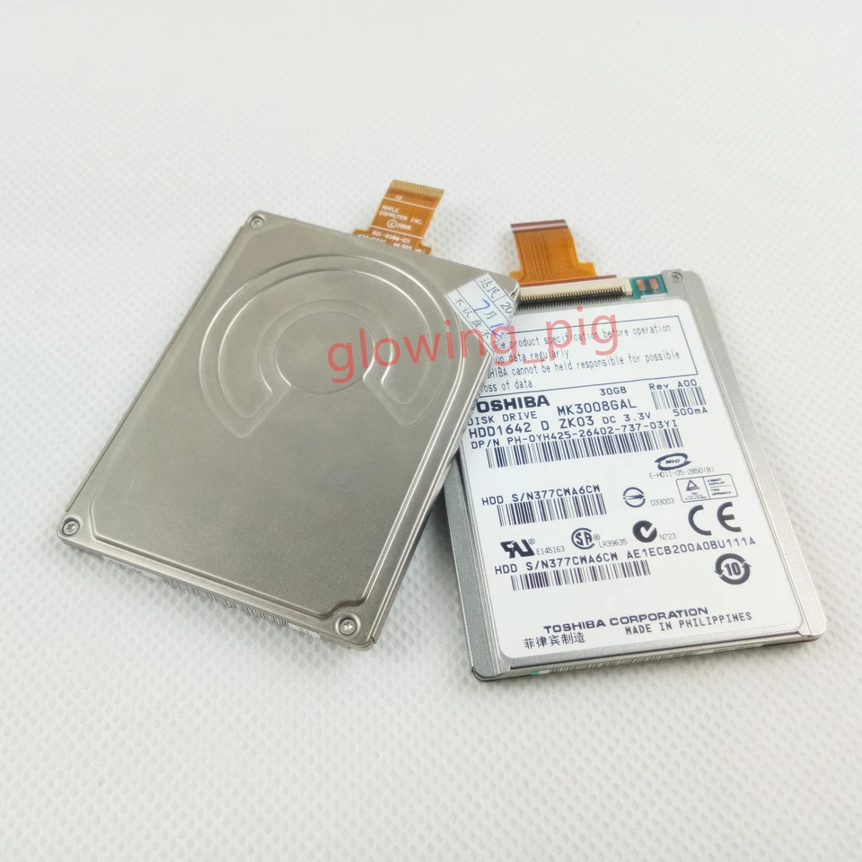 1.8"Toshiba MK3008GAL 30GB CE Apple Ipod video Microsoft ZUNE 30GB 1st HDD Driv - Image 1 of 1