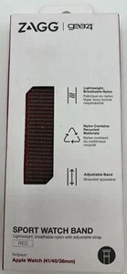 Genuine ZAGG GEAR4 Sport Watch Band for Apple Watch Red 38mm 40mm 41mm - Picture 1 of 2