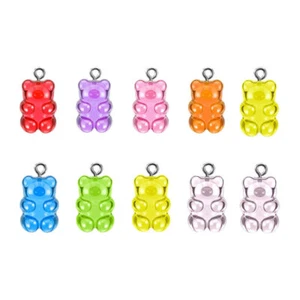 20pcs Resin Charms Bear Shaped Pendants Dangle Accessories for DIY Jewelry UK - Picture 1 of 12