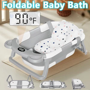 Baby Badewanne Faltbar Badebecken Tragbar Reisedusche Neugeborene Dusche Wanne - Bild 1 von 12