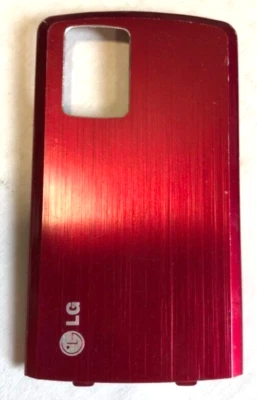 GENUINE LG Shine CU720 BATTERY COVER Door RED vertical slider cell phone back - Image 1 of 3