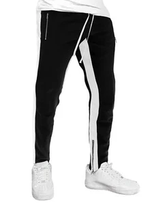 JMIERR Mens Casual Joggers Pants Slim Fit Tapered Drawstring Sweatpants - Picture 1 of 9