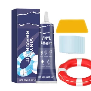 Kit de reparación de parches inflables Kit de parches de balsa profesional con pegamento de 50 ml para PVC - Imagen 1 de 12