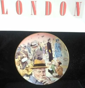 WW2 HAMILTON CHURCHILL GOLD RIM PLATE BLOOD,TOIL,TEARS AND SWEAT NO 256 LTD EDN - Picture 1 of 5