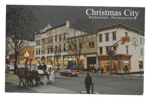 A CHRISTMAS GREETINGS-MAIN ST CHRISTMAS CITY~BETHLEHEM,PA - Picture 1 of 2