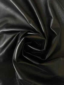 Sheep leather for garments, Nappa lamb leather for jackets col black thick 2 oz - Picture 1 of 8