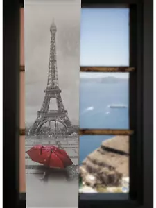 Schiebevorhang Vorhang Paris Eiffelturm Schiebe-Gardine Flächenvorhang 60x245cm - Bild 1 von 2