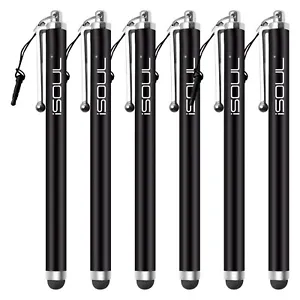 6x Micro-Fiber Capacitive Stylus Touch Screen Pen for All Mobile Phones, Tablet - Picture 1 of 8