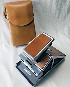DE COLECCIÓN Polaroid SX-70 Cámara Terrestre Foto Instantánea, Estuche de Cuero Bronceado - NO Probado - Imagen 1 de 12