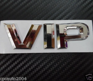Car Badge VIP Chrome 4''x1'' Big for TEANA GTR NV1500 GT-R trunk Emblem Sticker - Bild 1 von 6