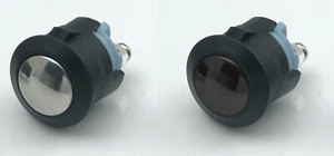 Alu Drucktaster Druckknopf Klingeltaster Hupenknopf Ø 16 mm Schließer IP65 - Bild 1 von 3