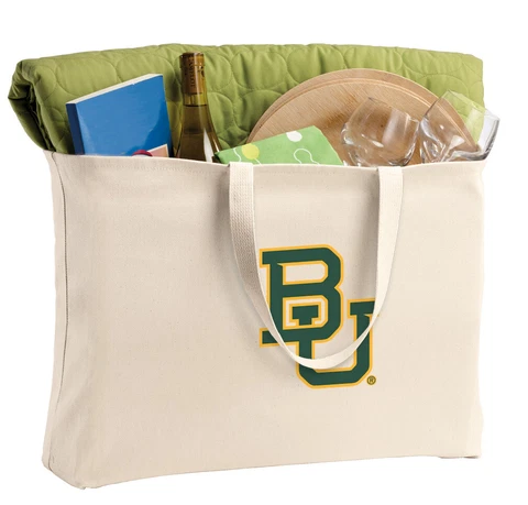 Baylor University Canvas Tote BU Reusable ShopperMOTHER'S DAY GIFT Cover