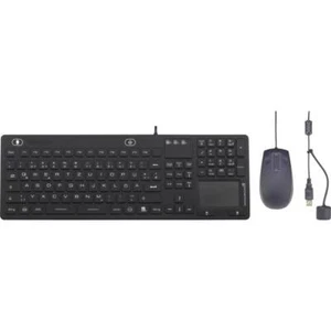 Renkforce IP 68 Industrie USB Tastatur, Maus-Set Spritzwassergeschützt, - Bild 1 von 6