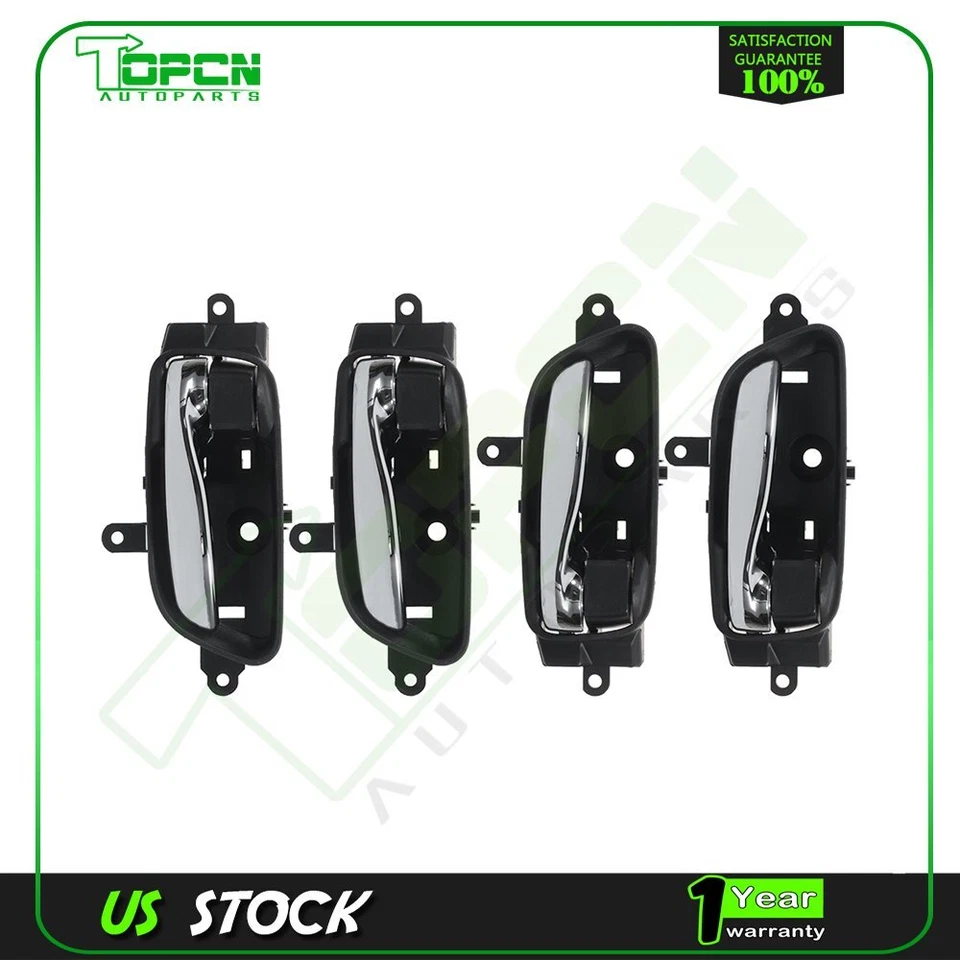 4x Manija de puerta para Nissan para Altima Pathfinder Titan izquierda derecha delantera trasera Foto 1 de 4