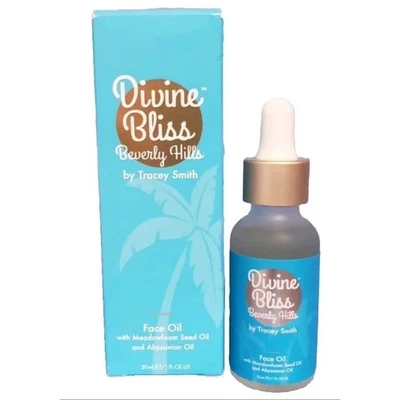 Aceite facial DIVINE BLISS Beverly Hills By-Tracey Smith 1 oz aceite de semilla de espuma medow Foto 1 de 2