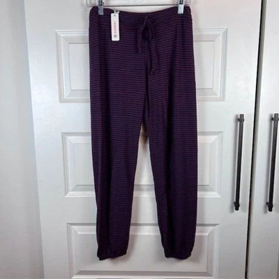 Pantalones de chándal a rayas Sundry rojo marino con cordón pequeños Foto 1 de 4