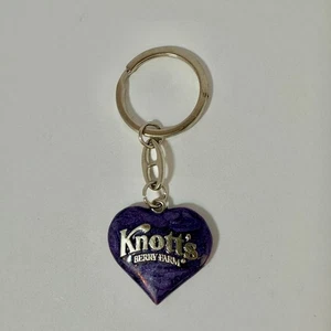 Vintage Knotts Berry Farm Heart Keychain Used - Picture 1 of 9