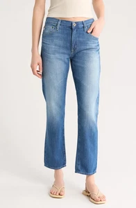 NEW! $215 AG JEANS EX-BOYFRIEND SLOUCHY SLIM LEG JEANS SERENITY SZ 28 - Picture 1 of 3