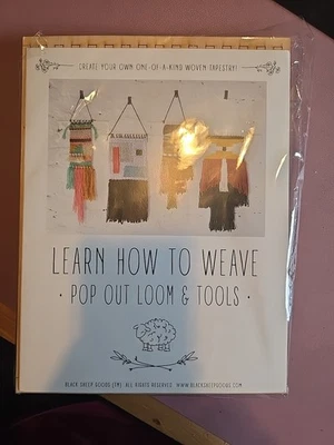 Telar y herramientas Black Sheep Goods aprende a tejer (con hilo) Foto 1 de 4