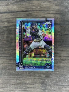 2025 Topps Chrome Logofractor Drew Romo Rookie Colorado Rockies #124 - Picture 1 of 2