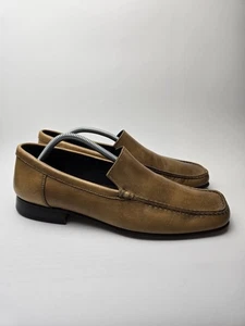 Mens Loake Brown Tan Slip On Loafers UK Size 8 - Picture 1 of 11