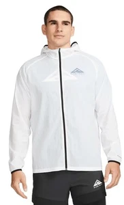 Nike Trail Aireez Lightweight Windbreaker Running Zip Jacket Small DX6883-100 - Picture 1 of 5
