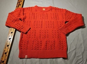 LEGO Sweater Youth Kids Red Orange LEGO Target Collection Dot Pattern Texture - Picture 1 of 12