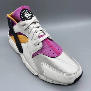 2021 Nike Air Huarache DD1068-003 Lethal Pink Gold White Mens Uk 12 Trainers - Picture 1 of 8