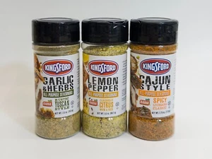 Kingsford Seasoning Lot of 3 Italian/Caribbean/Cajun All-Purpose Spice Mixes - Picture 1 of 5