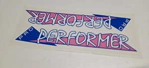 1986 GT BMX PRO Performer - Pink and blue on clear - Frame Decal Sticker - Picture 1 of 2