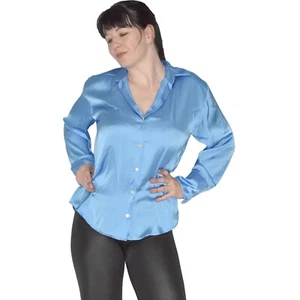 ZARA* weiche Glanz Satin Bluse* S - M  glatt glänzendes Oberteil* Shirt Tunika - Bild 1 von 4