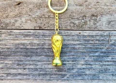 NEW FOOTBALL SOCCER WORLD CUP TROPHY QATAR 2022 KEYCHAIN RINGS Cover