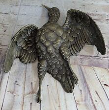 Brass Flying Goose Wall Dcor | Made by European Bronze Finery Decor Artwork