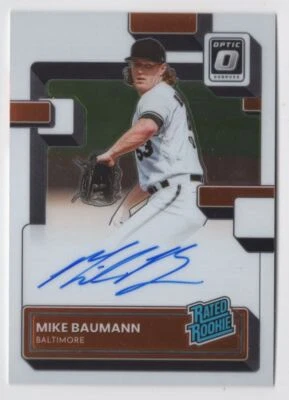 2022 DONRUSS OPTIC RATED ROOKIE AUTO Mike Baumann - Rookie Baltimore Orioles #57 - Image 1 of 2