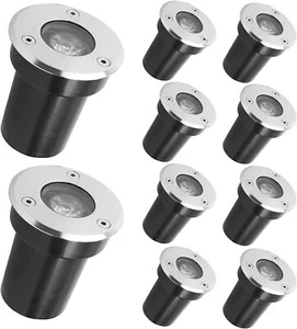 10 x LED Gartenleuchte Bodenleuchte Bodeneinbaustrahler Bodenstrahler Einbauspot - Bild 1 von 8