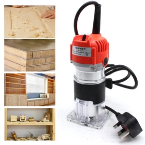 1/4'' Electric Wood Trimming Machine Hand Trimmer Wood Laminator Router 30000RPM - Picture 1 of 11
