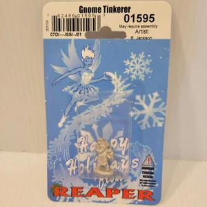 Gnome Tinkerer Metal Holiday Reaper Pewter Christmas Miniature NIB 01595 - Picture 1 of 3