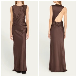 NWT TOVE Anwen Draped Silk Dress Size 38 / US 6 - Picture 1 of 14