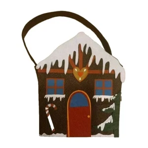 Weihnachtsbeutel Filzbeutel Weihnachtsgeschenk Haus Vliesbeutel - Bild 1 von 3