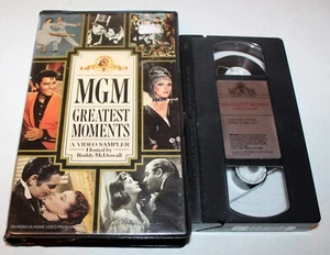 MGM Greatest Moments - A Video Sampler (VHS, 1988) Roddy McDowall Hosts - Picture 1 of 2